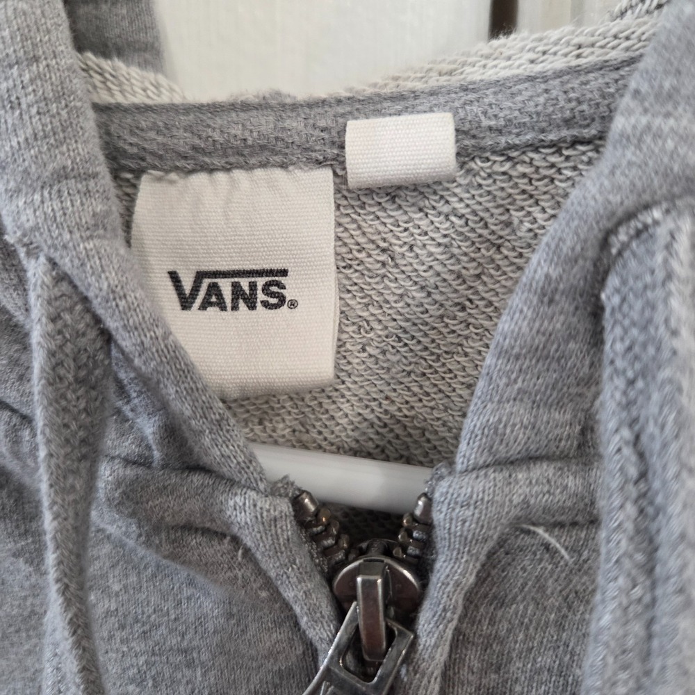Womens Vans Cali Floral Grey Heather Zip Up Hoodie Size Large - Picture 4 of 9